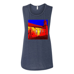 Abandoned Church Women's Flowy Muscle Tank