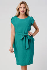 Tie Back With Sleeves Dress