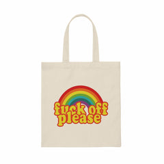 Fuck Off Please Canvas Tote Bag