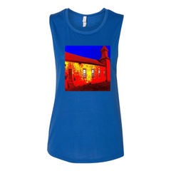 Abandoned Church Women's Flowy Muscle Tank