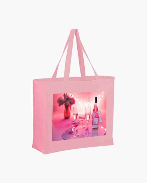 Wine and Colors Tote Grocery, Beach New Zipper  Bag