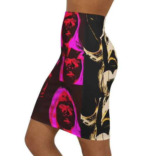 Art Grapha Bodycon Skirt | FIREBODY®