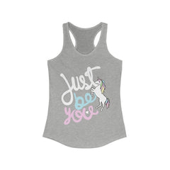 Just Be You Unicorn Racerback Tank Top