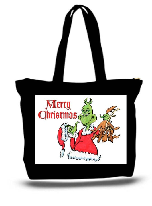 The Grinch Stole Christmas Large Tote Grocery & Stuff Bag