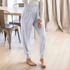 High-waisted Smocked Lounge Jogger Pants