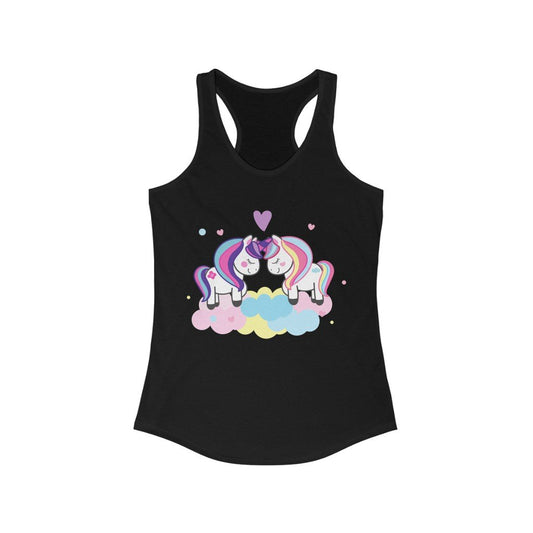 Best Friends Unicorn Racerback Tank Top