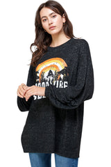 Graphic Print Pullover – Relaxed and Stylish