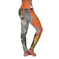 The Ancient Ones II High Waisted Yoga Leggings original artwork