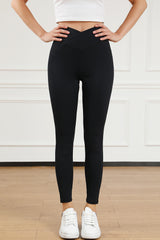 Black Arched Waist Seamless Active Leggings