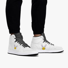 Jacki Easlick Lux Bunny High-Top Leather Sneakers