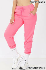 Jogger Sweatpants Elastic Waistband