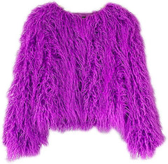 Shaggy Faux Fur Outwear Coat