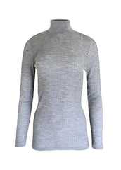 EGI Exclusive Collections Merino Wool Blend Mock Neck Top with Long