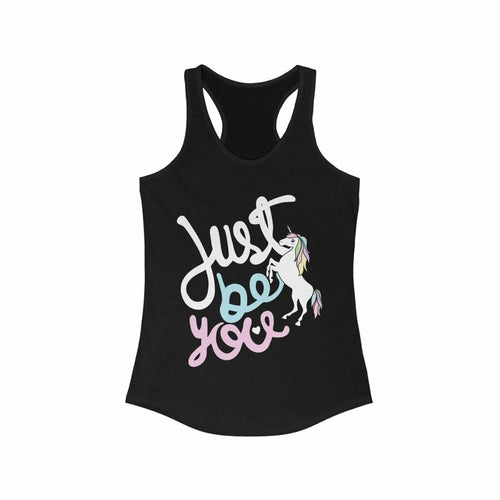 Just Be You Unicorn Racerback Tank Top