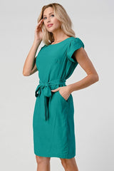 Tie Back With Sleeves Dress