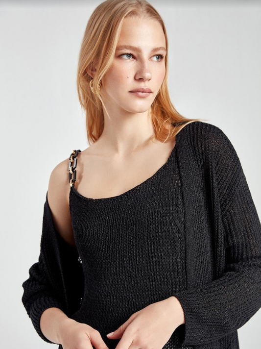 Ribbed Knit Cardigan