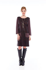 THE ALL DAY LONG DRESS IN NUT BROWN