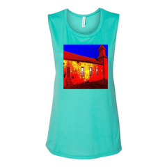 Abandoned Church Women's Flowy Muscle Tank