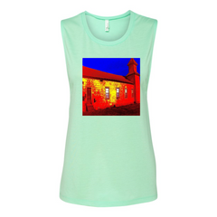 Abandoned Church Women's Flowy Muscle Tank