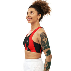 The Red Roll Out Sports Bra