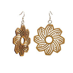 Flower Bamboo Earrings #959