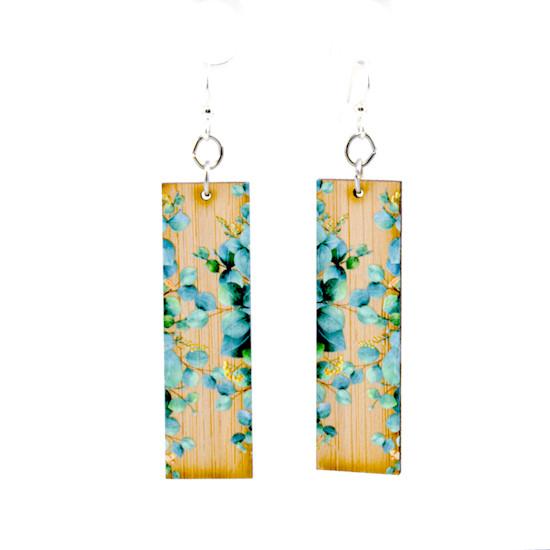 Eucalyptus Bamboo Earrings #977