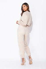 Teddy Borg Cropped Top Jogger Lounge Set