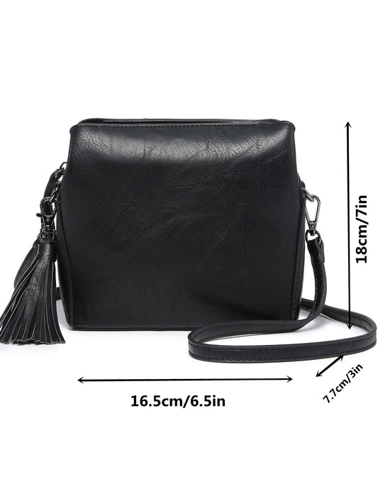 small crossbody bag triple multipockets MT2658 BK