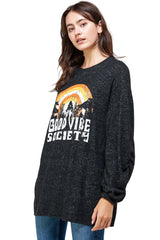 Graphic Print Pullover – Relaxed and Stylish