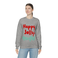 Womens Happy Jolly & Bright Sweatshirt