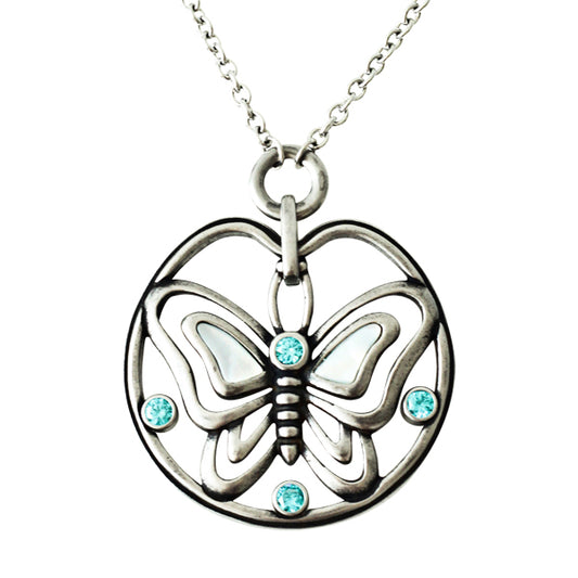 Butterfly Blues necklace