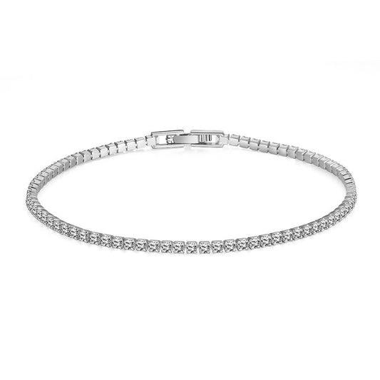 8.00 CTTW Certified Gemstone Tennis Bracelet in 18K Gold Plating - 15