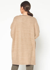 Women's Basic Cardigan In Camel