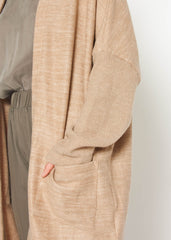 Women's Basic Cardigan In Camel