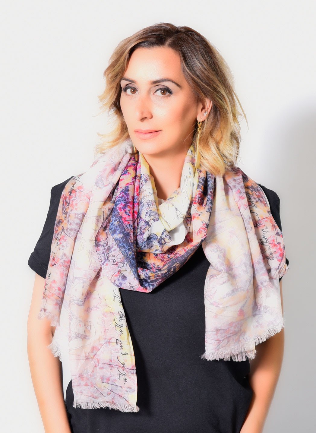 Anoush Cotton Silk Scarf