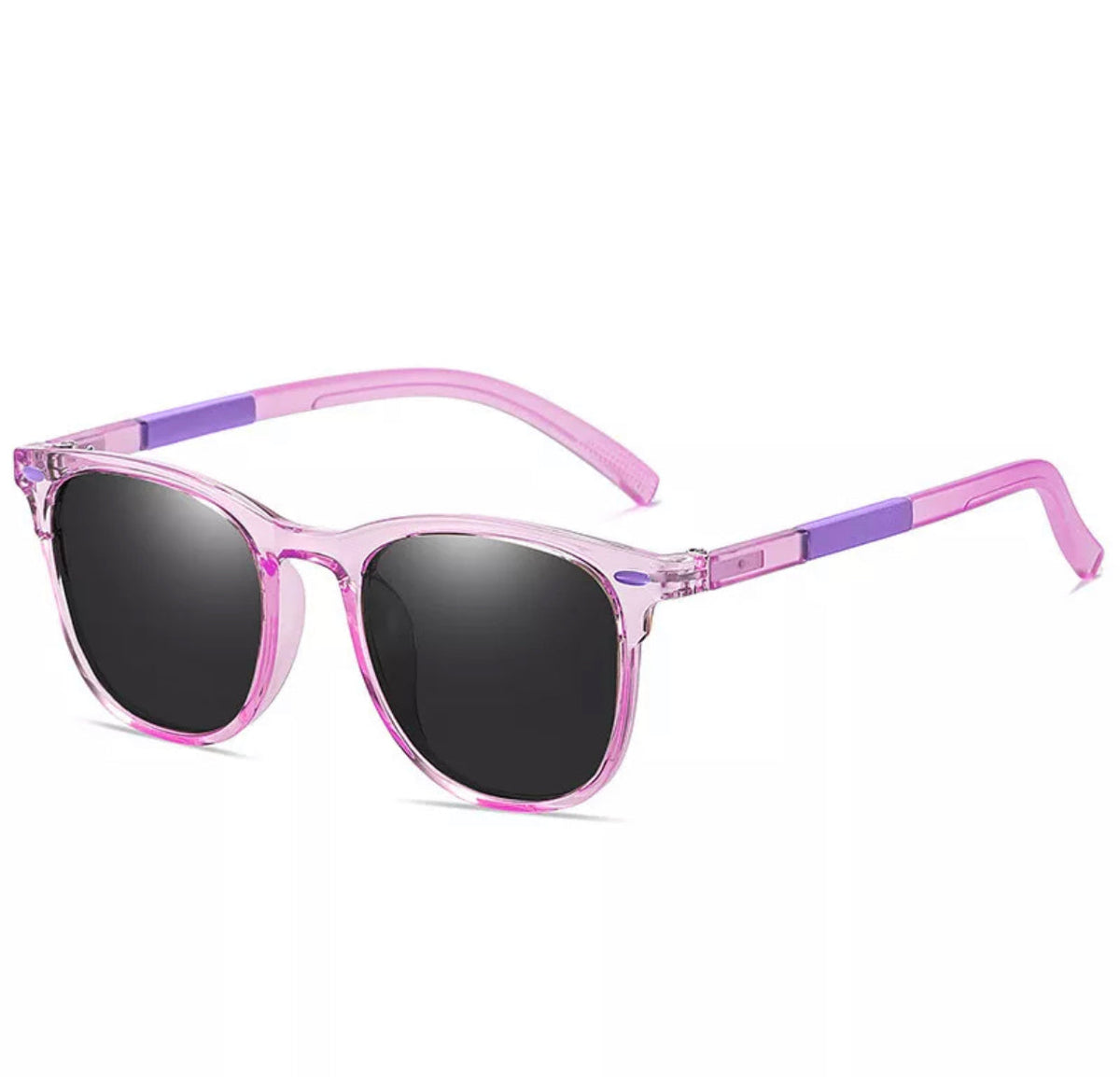 Purple with Black Lens Rainbow Sunglasses