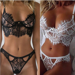 EP Sexy Bra Lingerie Lace Bras G-string Sheer Unpadded Mesh Bralette