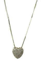 Pave Heart Necklace