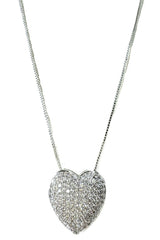 Pave Heart Necklace