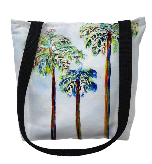 Betsydrake TY1106G 18 x 18 in. Three Palms Tote Bag - Large