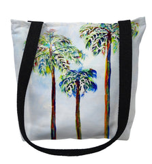 Betsydrake TY1106G 18 x 18 in. Three Palms Tote Bag - Large