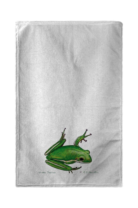 Betsy Drake BT040 Green Treefrog Beach Towel - 30 x 50 in.