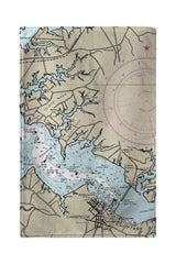 Betsy Drake BT12263CT Cambridge, MD Nautical Map Beach Towel - 30