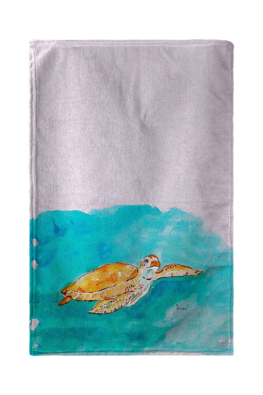 Betsy Drake BT156 Brown Sea Turtle Beach Towel - 30 x 50 in.