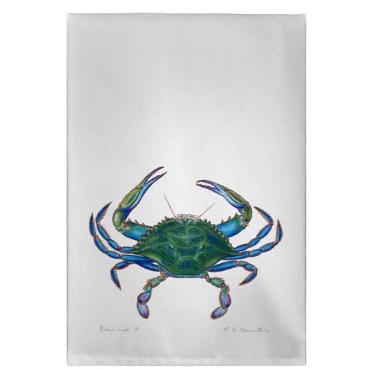 Betsy Drake GT005 Male Blue Crab Guest Towel - 20 x 20 in.