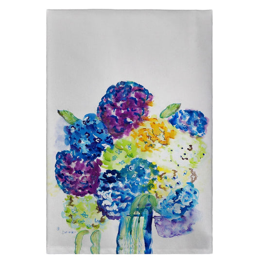 Betsy Drake GT022 Hydrangea Guest Towel - 20 x 20 in.