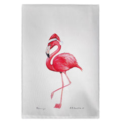 Betsy Drake GT084S Flamingo Santa Guest Towel - 20 x 20 in.