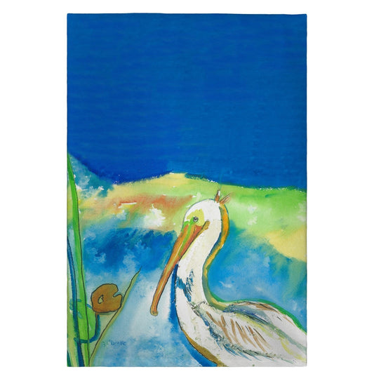 Betsy Drake GT138 White Pelican Guest Towel - 20 x 20 in.