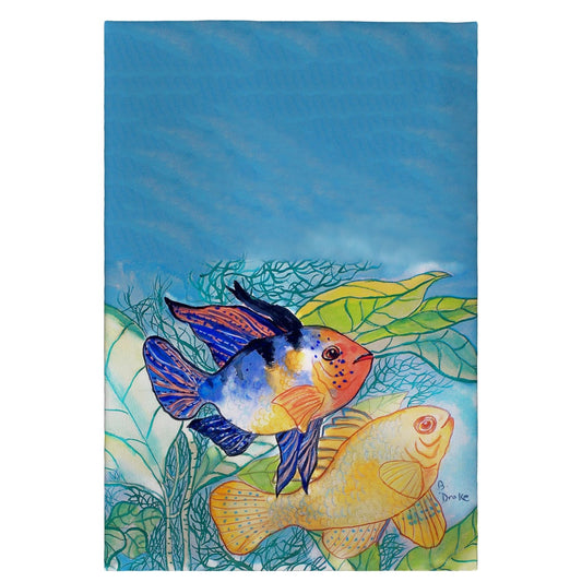 Betsy Drake GT300 Two Fish Guest Towel - 20 x 20 in.