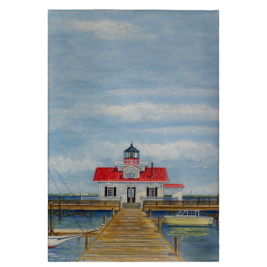 Betsy Drake GT414 Marshes Lighthouse Guest Towel - 20 x 20 in.